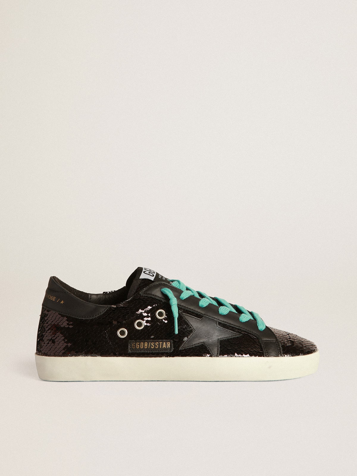 Golden Goose - Super-Star sneakers with all-over black sequins in 