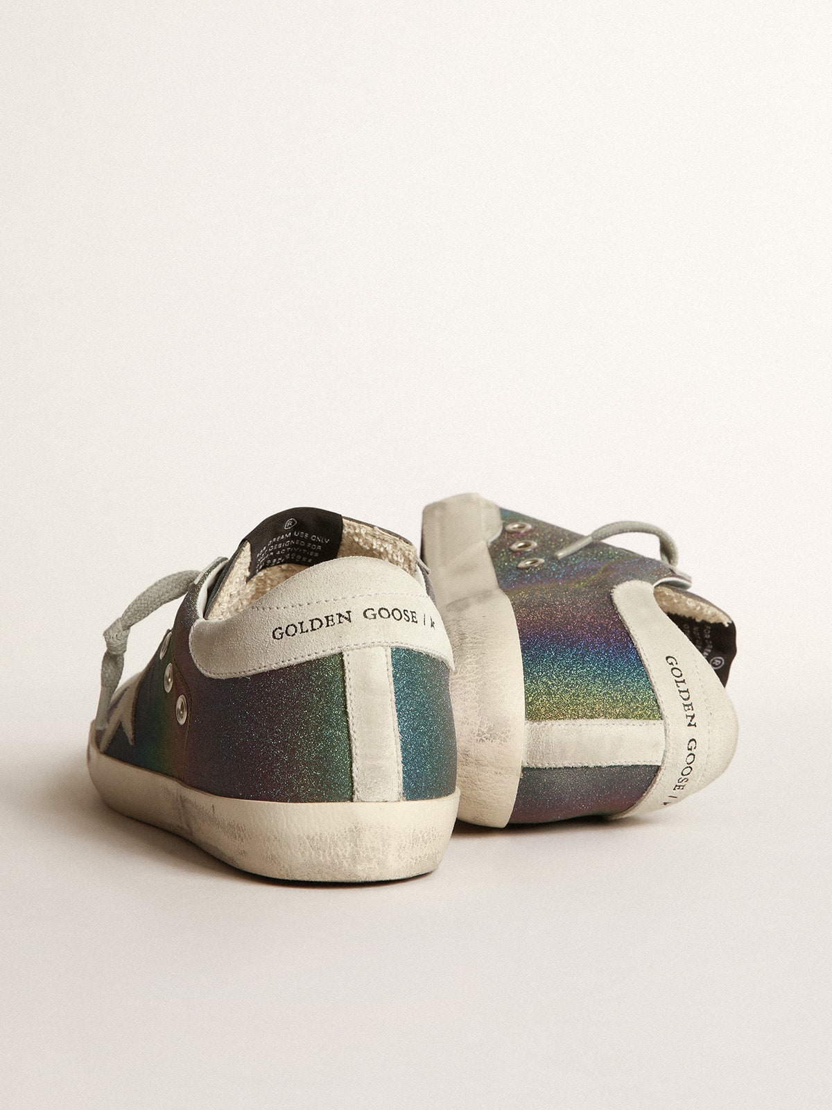 Golden Goose - Super-Star sneakers with rainbow glitter in 