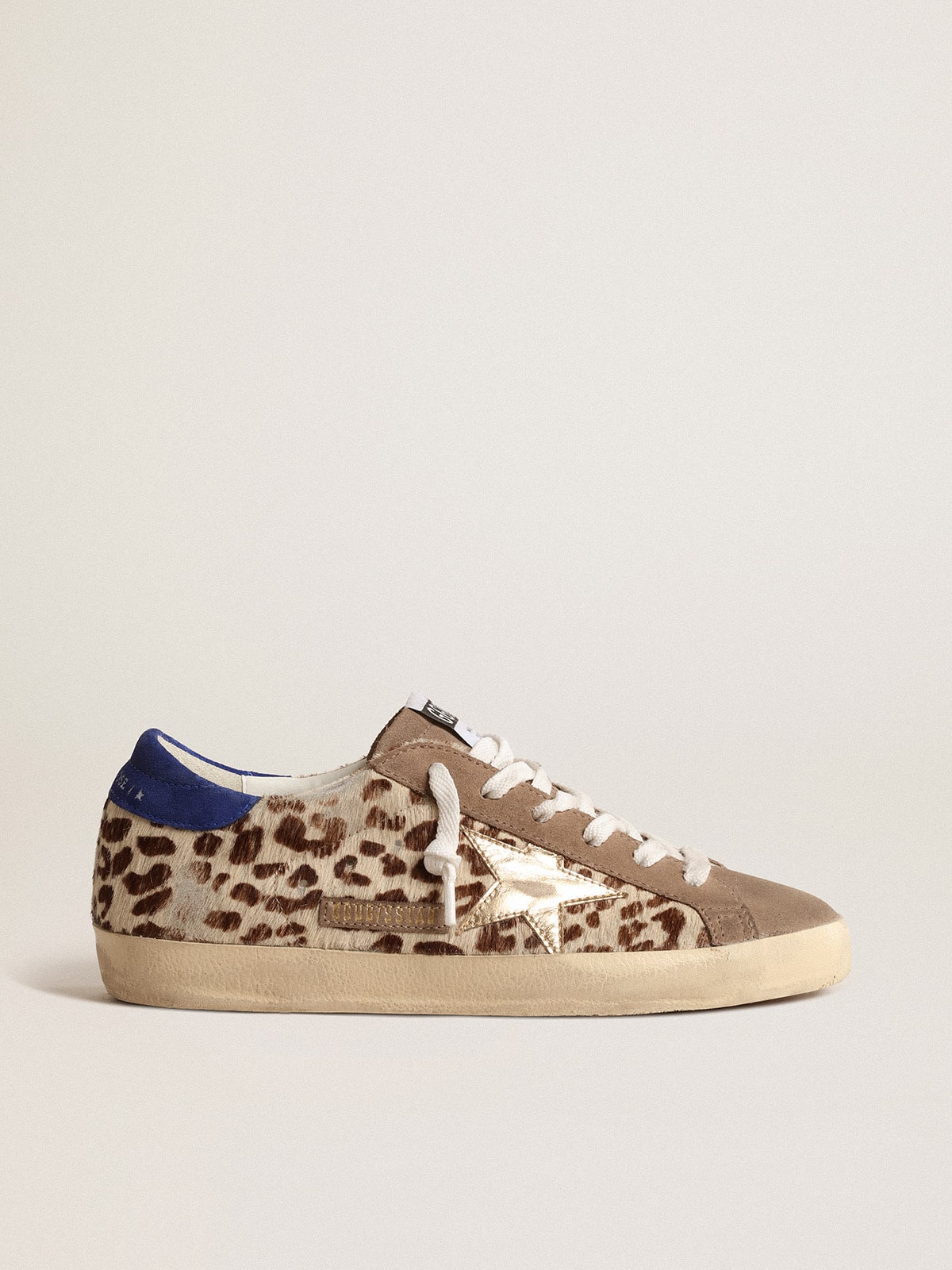 Golden Goose - Super-Star LTD de couro cavalinho com estrela dourada e talão de suede in 