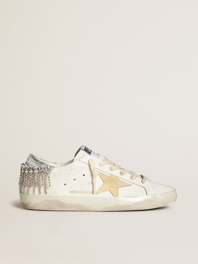 Super-Star LTD with suede star and leather heel tab with crystals