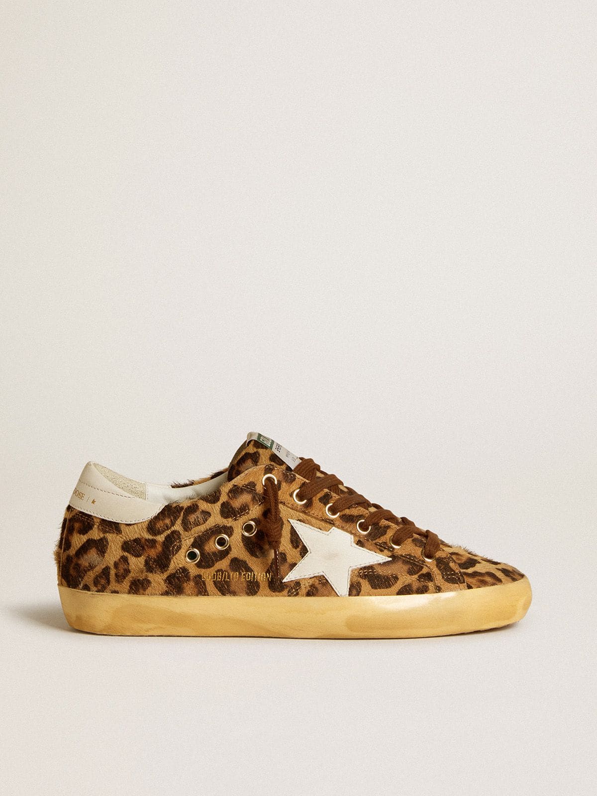 Super Star LTD in leopard print pony skin with leather star and heel tab Golden Goose