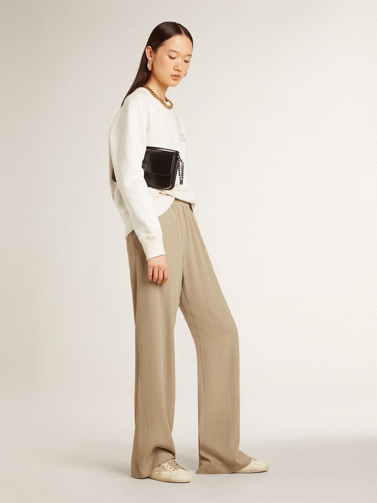 Women's Super-Star in nappa leather with Swarovski crystal star