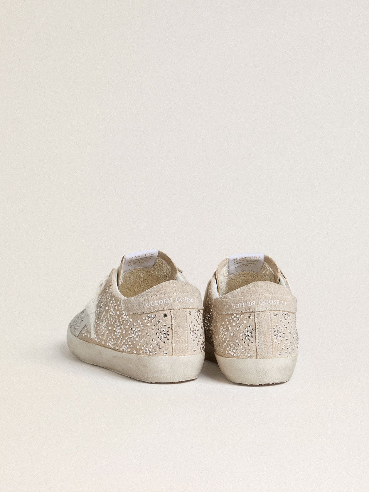Golden Goose - Super-Star LTD de Mujer de ante con cristales Swarovski y estrella de piel de color hielo in 