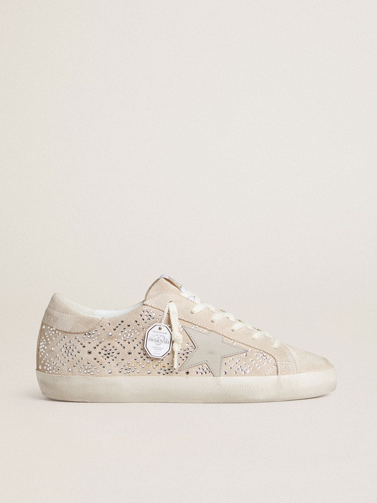 Golden Goose - Super-Star LTD de Mujer de ante con cristales Swarovski y estrella de piel de color hielo in 