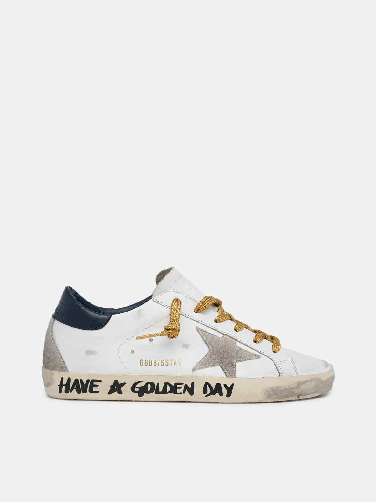 Golden Goose - Super-Star sneakers with handwritten Have a Golden Day lettering in 