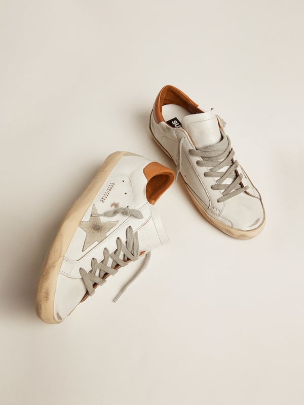Golden Goose - Women’s Super-Star sneakers with suede star and brown heel tab in 