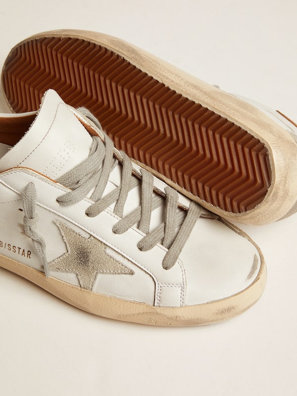 Golden Goose - Women’s Super-Star sneakers with suede star and brown heel tab in 