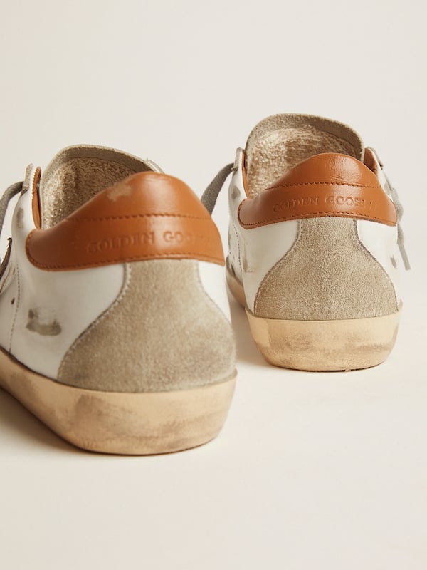 Golden Goose - Women’s Super-Star sneakers with suede star and brown heel tab in 