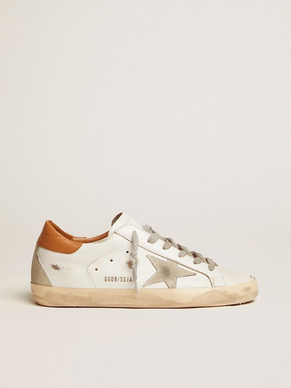 Golden Goose - Women’s Super-Star sneakers with suede star and brown heel tab in 
