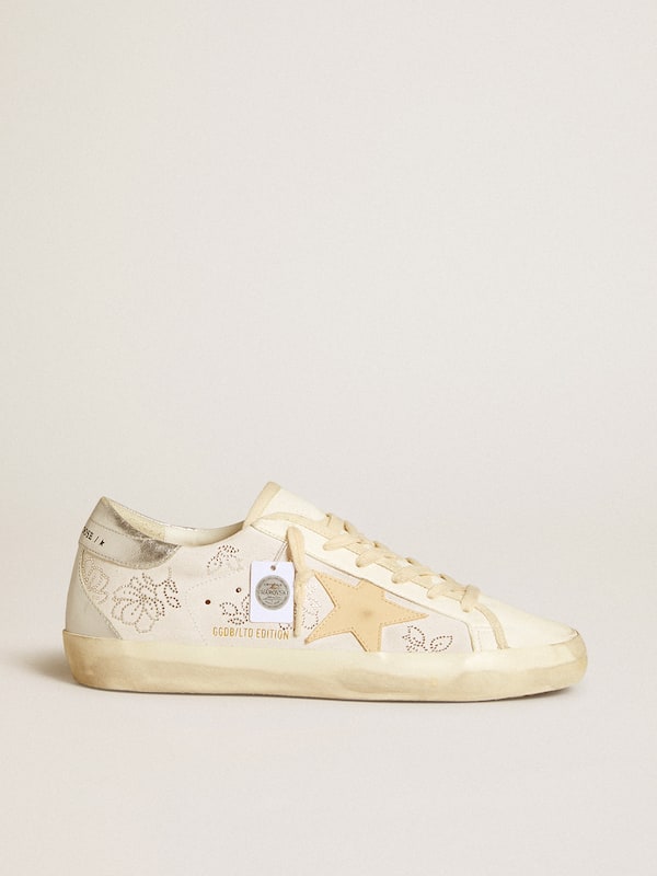 Golden Goose - Super-Star LTD with Swarovski crystals and smoke gray leather star in 