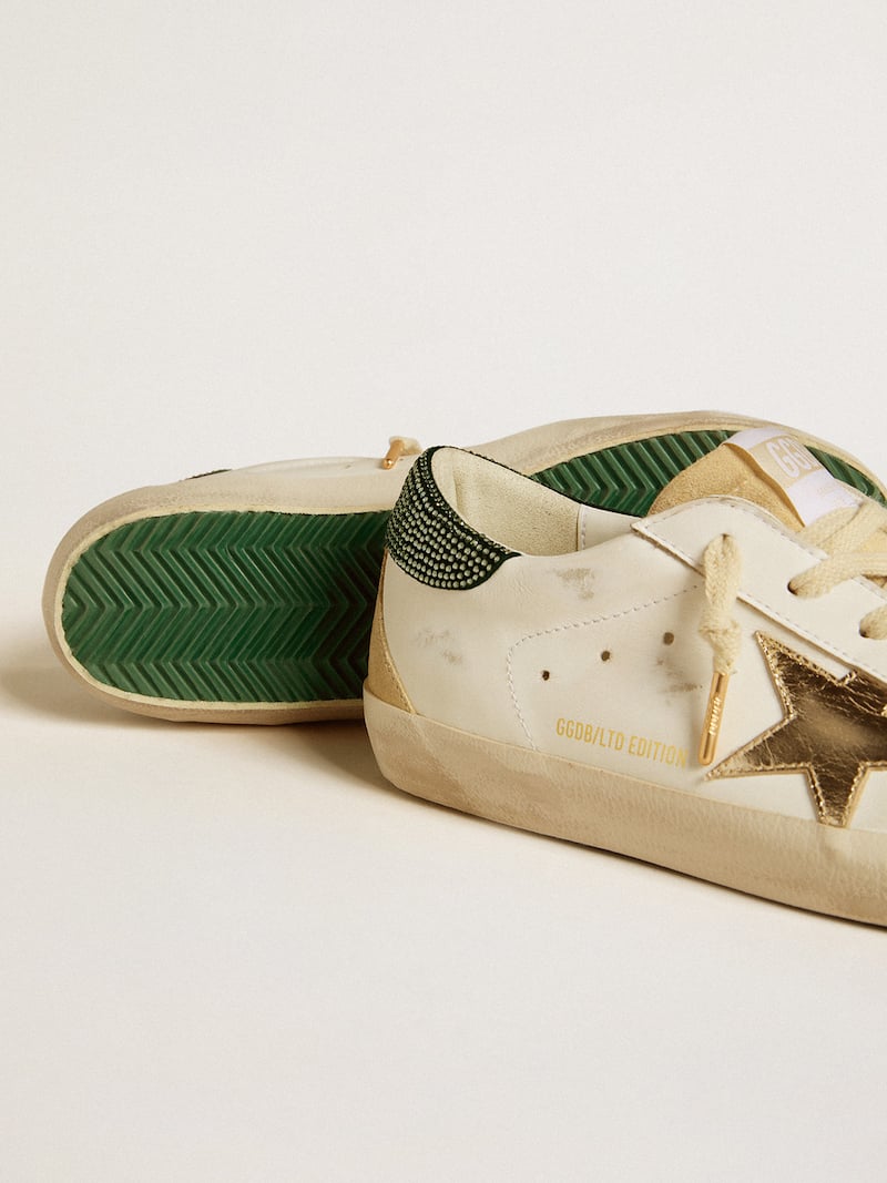 Golden Goose - Super-Star LTD Damen mit Stern und Ferse aus Rauleder mit Swarovski-Kristallen in 