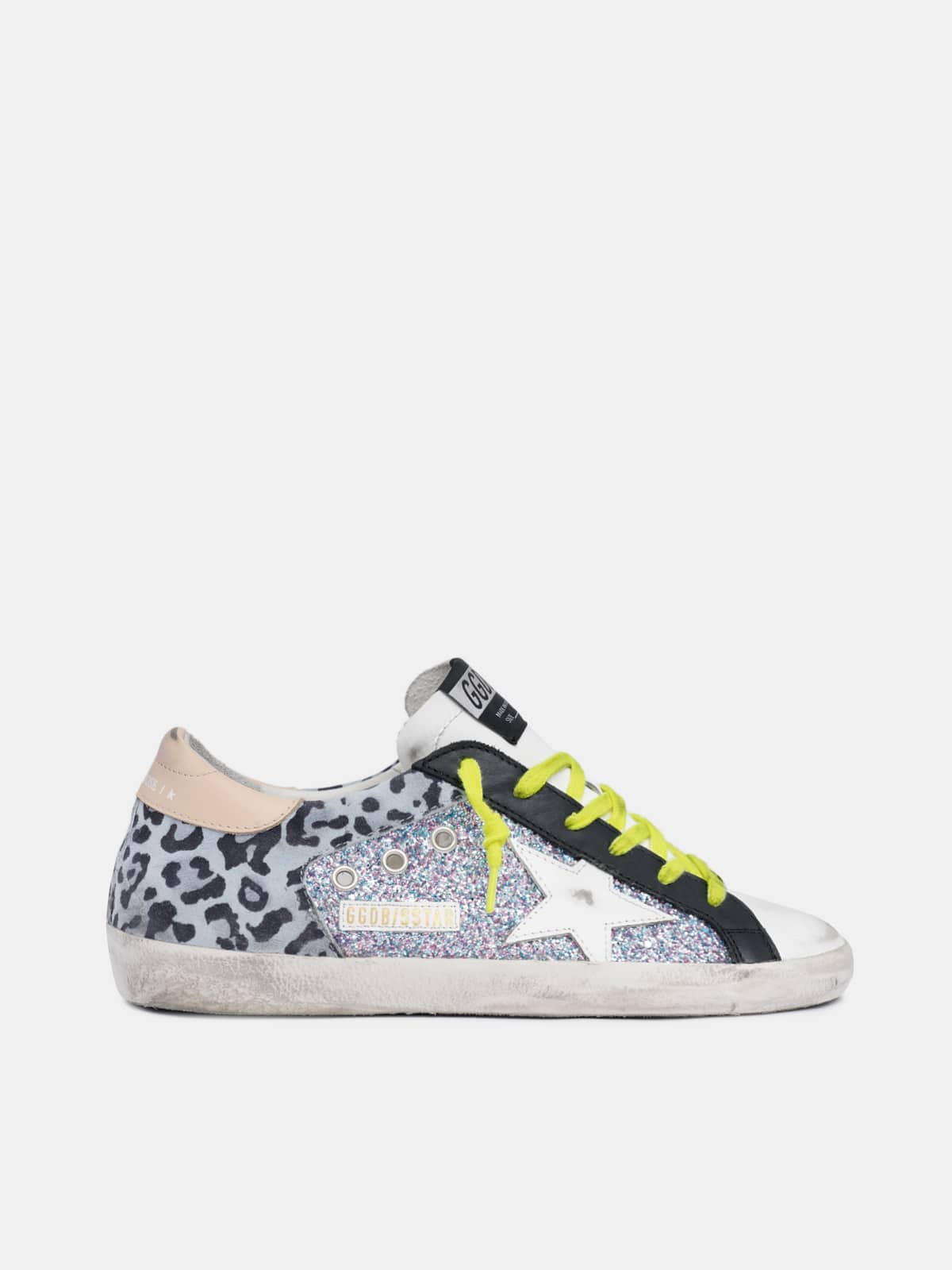 golden goose superstar leopard glitter