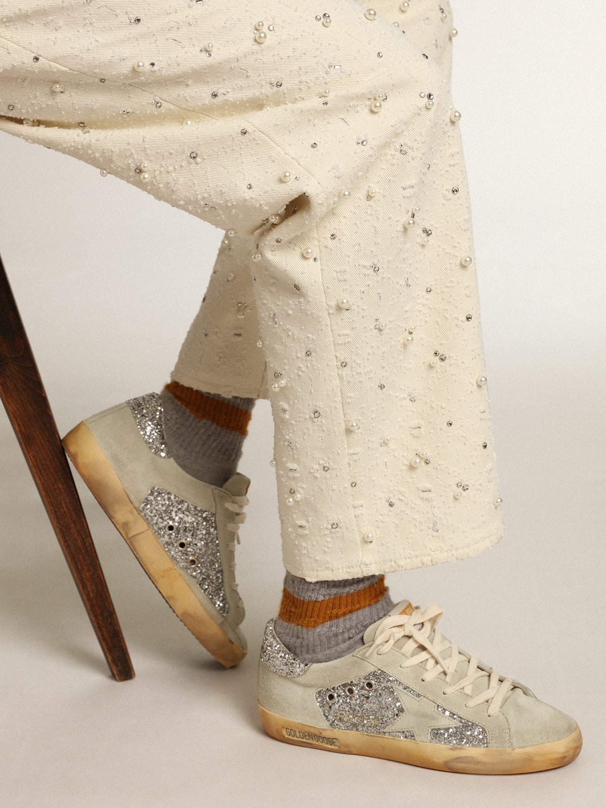 Golden goose glitter sneakers online