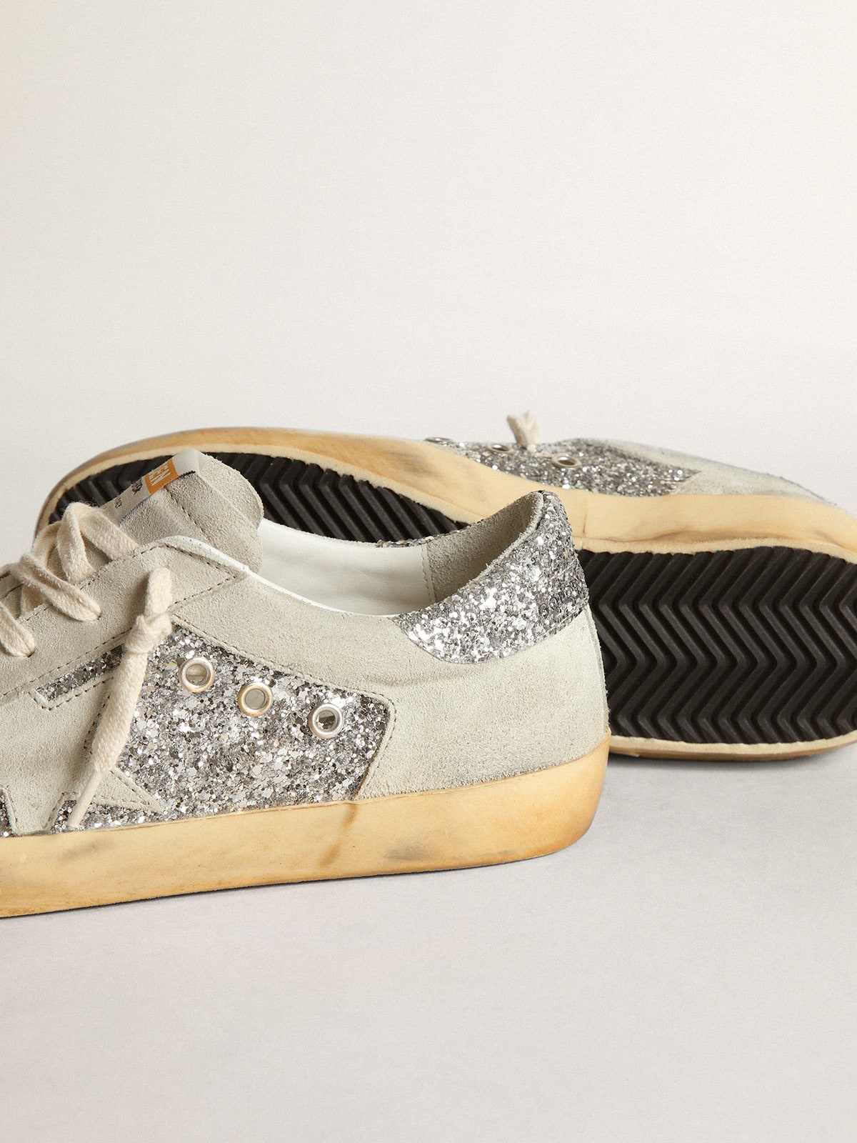 Superstar glitzer silber online