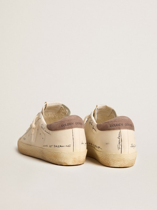 Golden Goose - Women's Super-Star in nappa leather with perforated star and suede heel tab in 