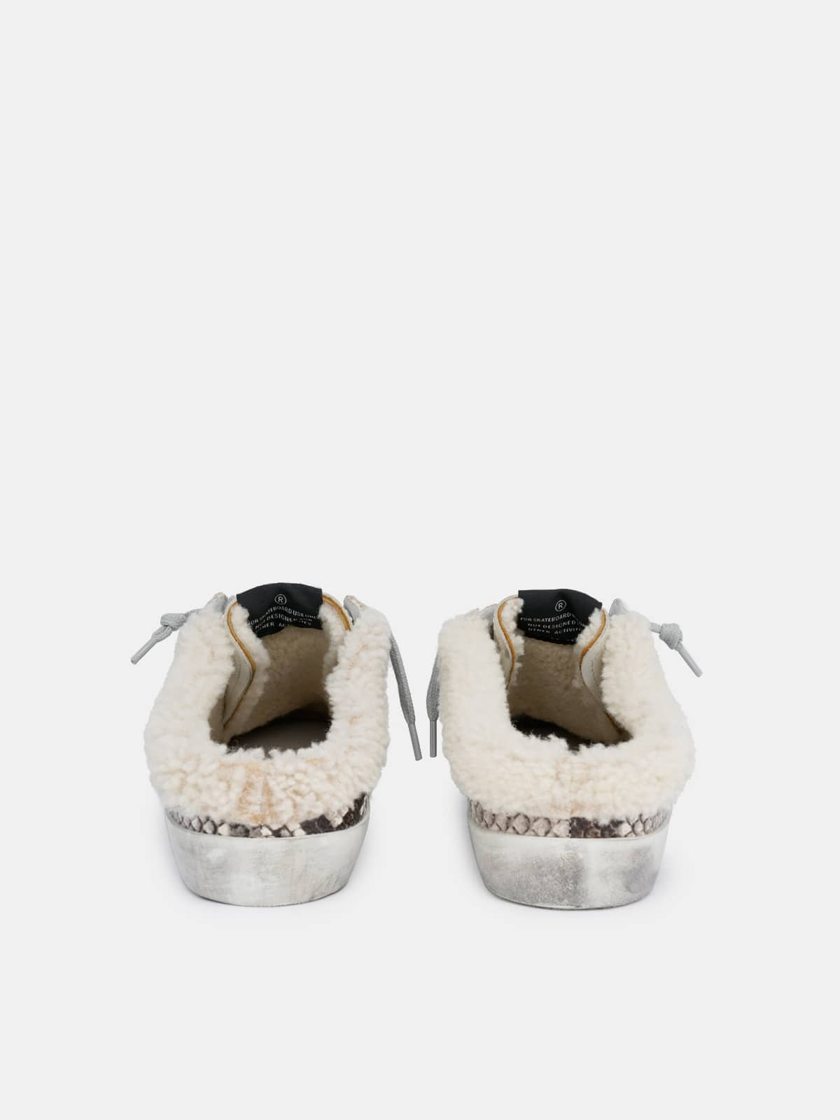 Golden Goose - Super-Star sabot-style sneakers with shearling insert in 