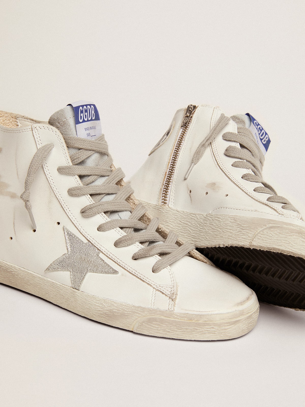 Golden Goose - Francy femme en cuir avec étoile en daim in 