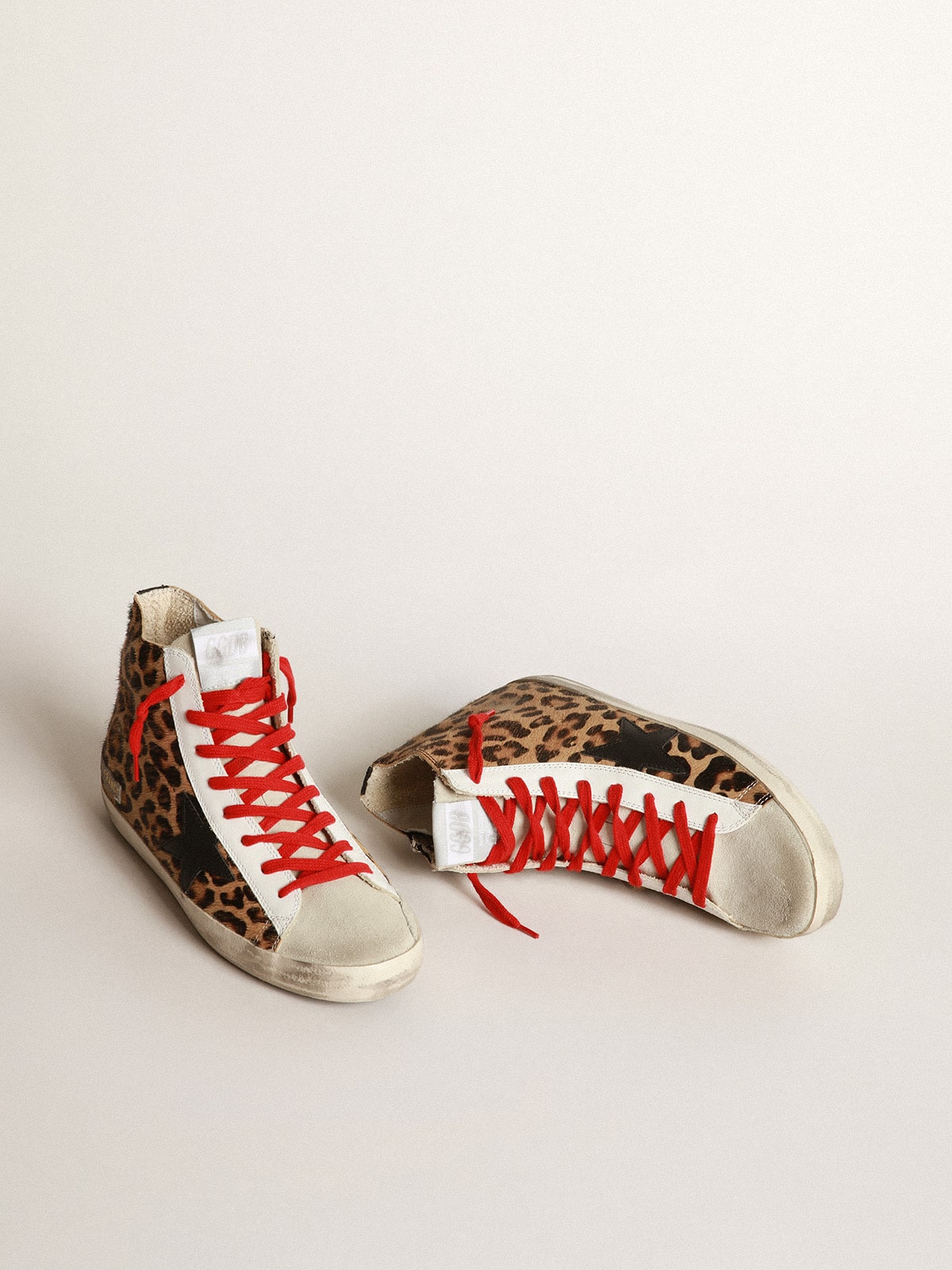 Golden Goose - Francy sneakers in leopard-print pony skin     in 