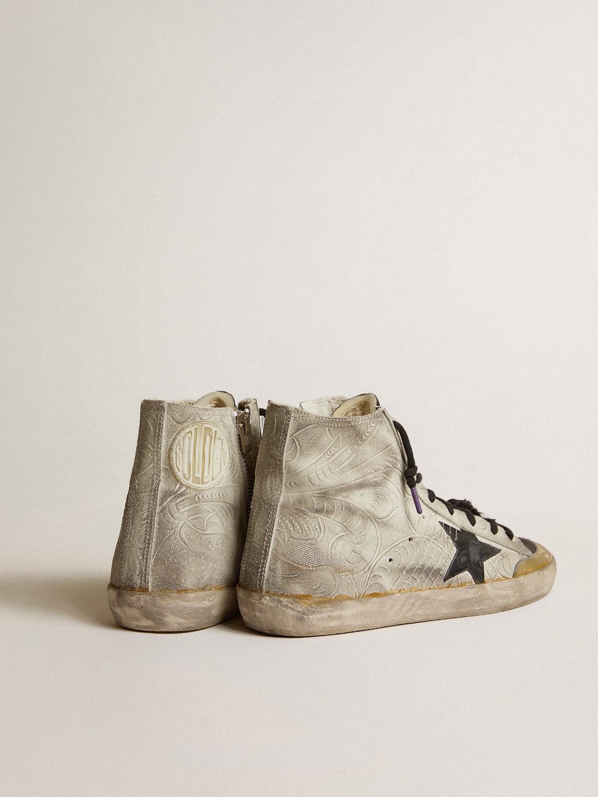 Golden Goose - Francy Penstar LAB de mujer con estampado floral y estrella negra in 