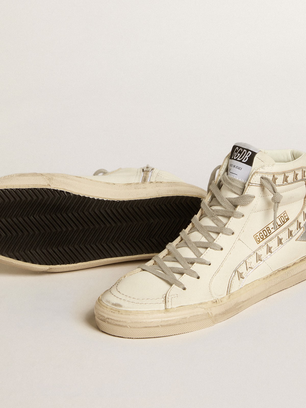 Golden goose studded high tops best sale