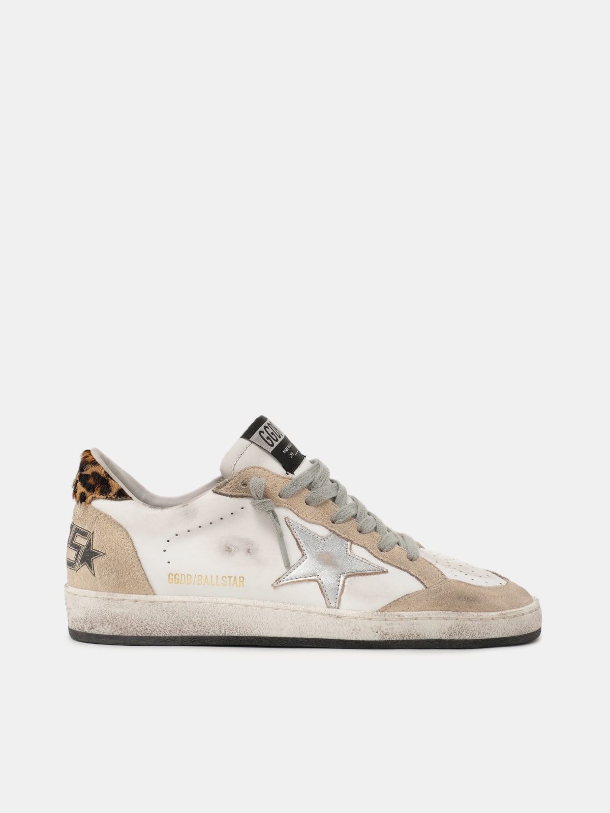 Golden Goose - Ball Star sneakers with leopard-print heel tab in 