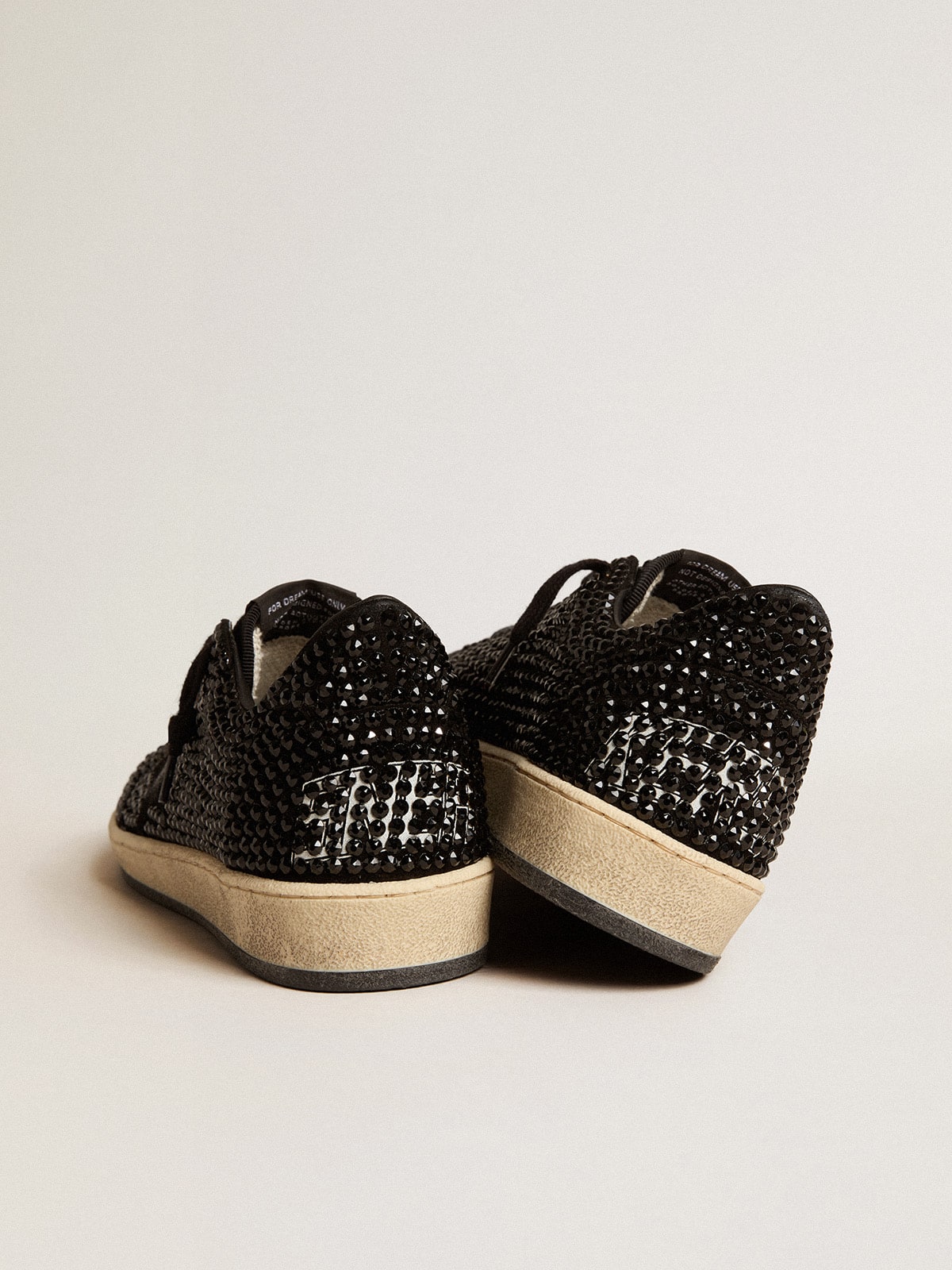 Golden Goose - Ball Star de ante con cristales Swarovski negros y estrella de ante negro in 