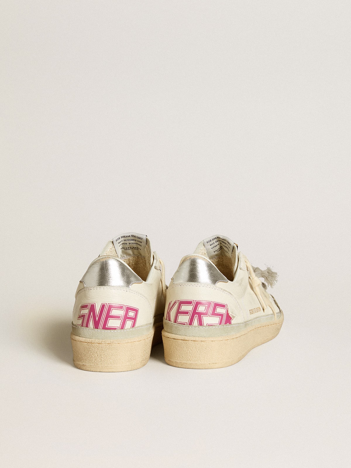 Golden Goose - Ball Star LTD in nappa leather with leather star and metallic leather heel tab in 