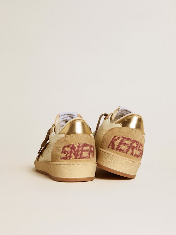 Golden Goose - Women's Ball Star in nappa and suede with pony skin star and metallic heel tab in 