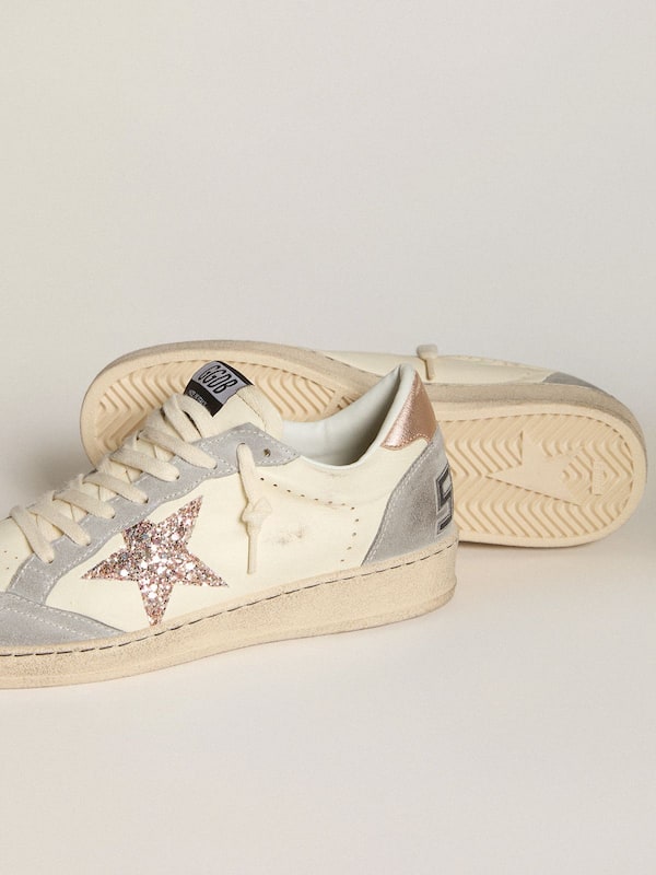 Ball Star in nappa with glitter star and metallic heel tab