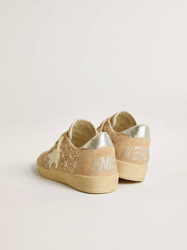 Golden Goose - Ball Star in suede and Swarovski crystals with leather star and metallic heel tab in 