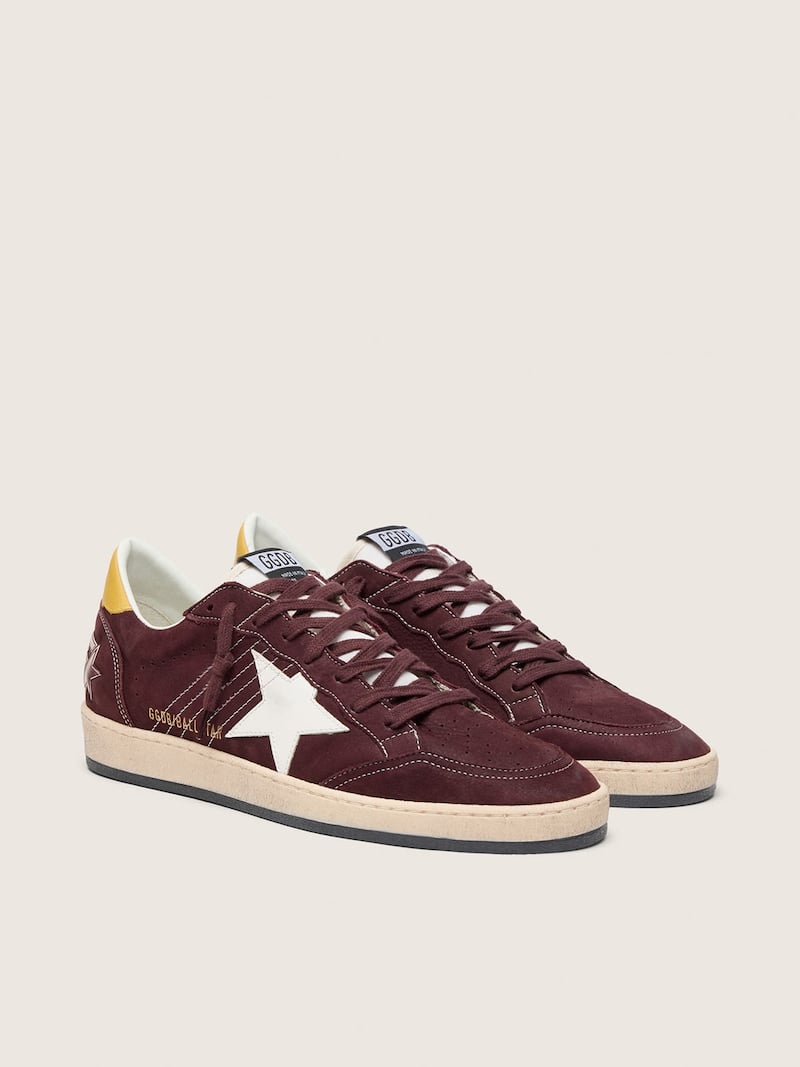 Golden Goose - Ball Star de mujer de piel color chocolate con estrella blanca in 