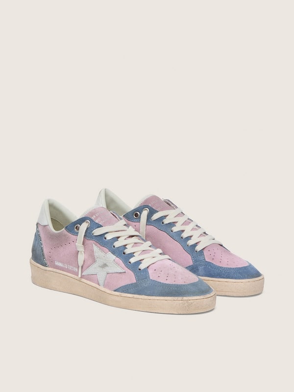 Women's Ball Star LTD in lilac suede with white star
