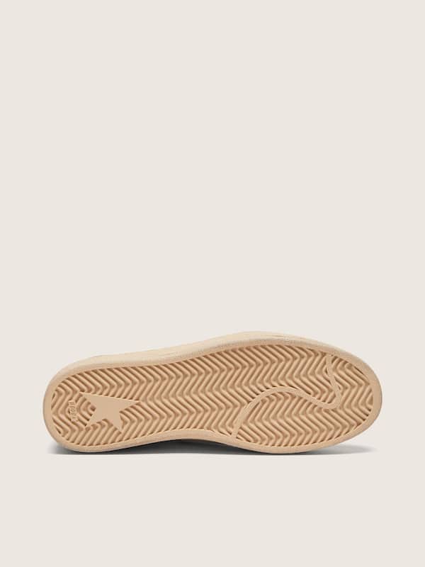 Golden Goose - Women&rsquo;s Ball Star in cream leather with brick-red leather star and suede inserts in 