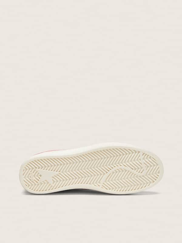 Golden Goose - Women&rsquo;s Ball Star LTD in pink suede with cream leather star and red suede inserts in 
