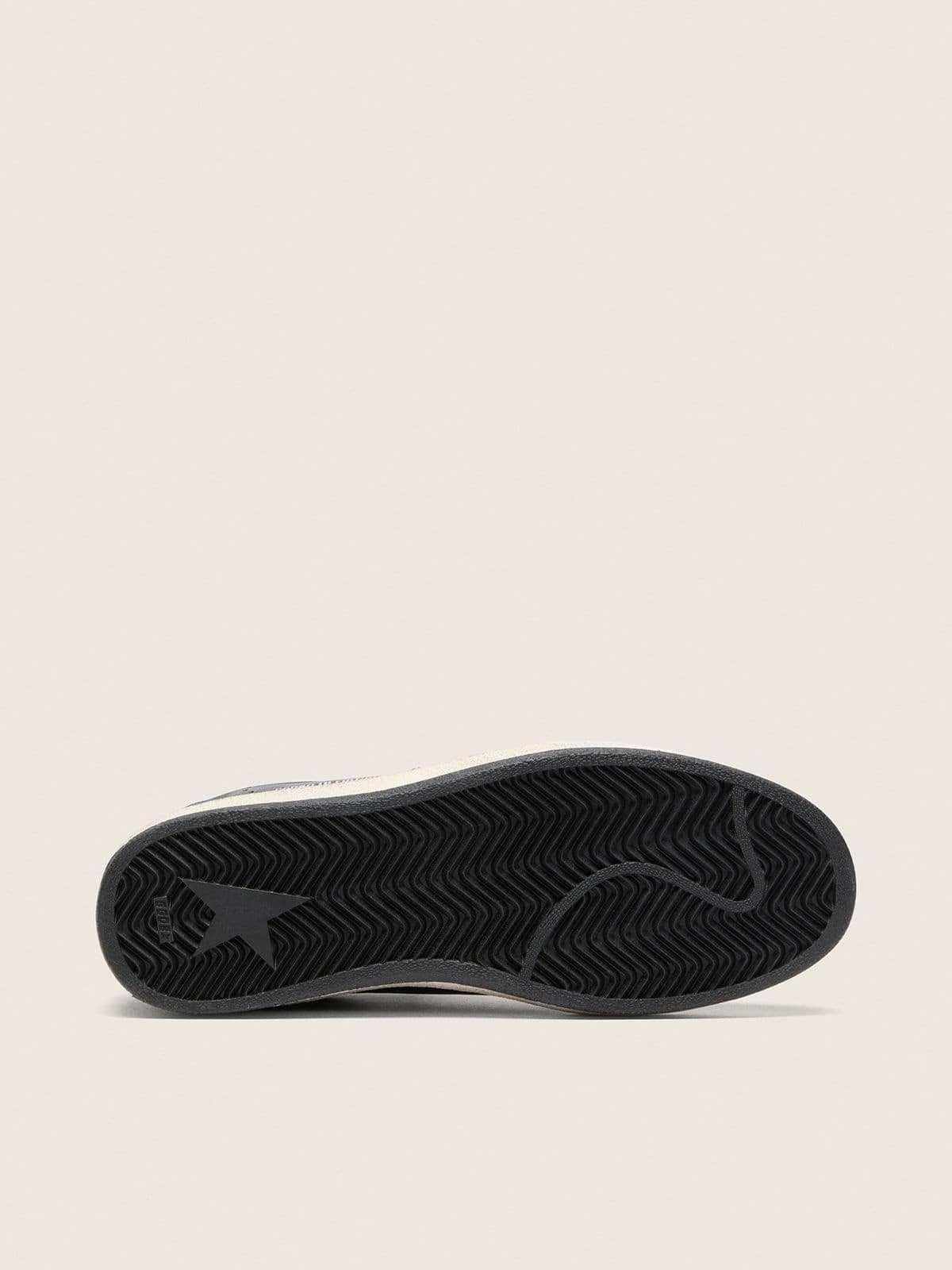 Golden Goose - Women&rsquo;s Ball Star LTD in dark blue leather with light blue Swarovski crystal star and suede inserts in 