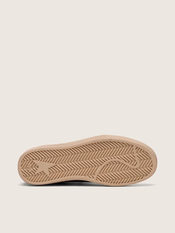 Golden Goose - Women's Ball Star in dark blue suede with dark blue glitter star in 