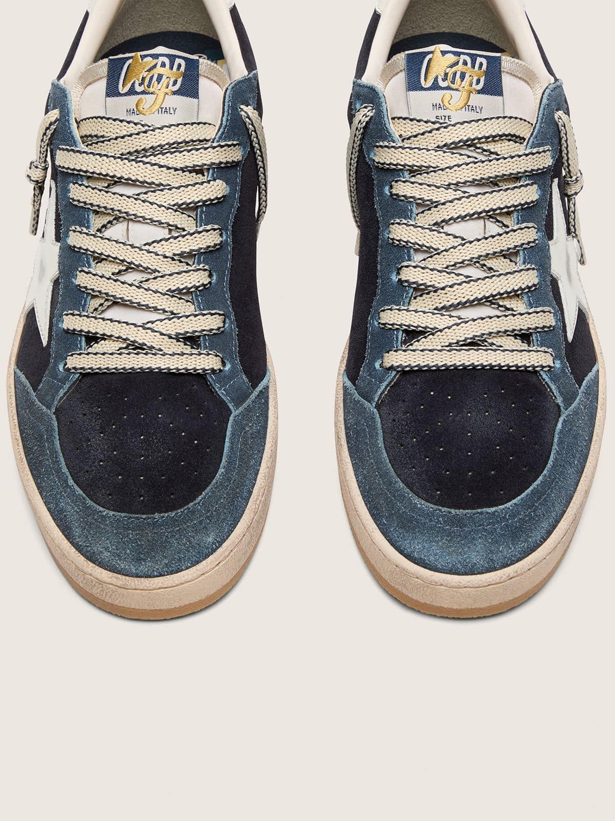 Golden Goose Golden Goose | FiveFourFive Ball Star donna blu con stella color crema Ball Star white woman