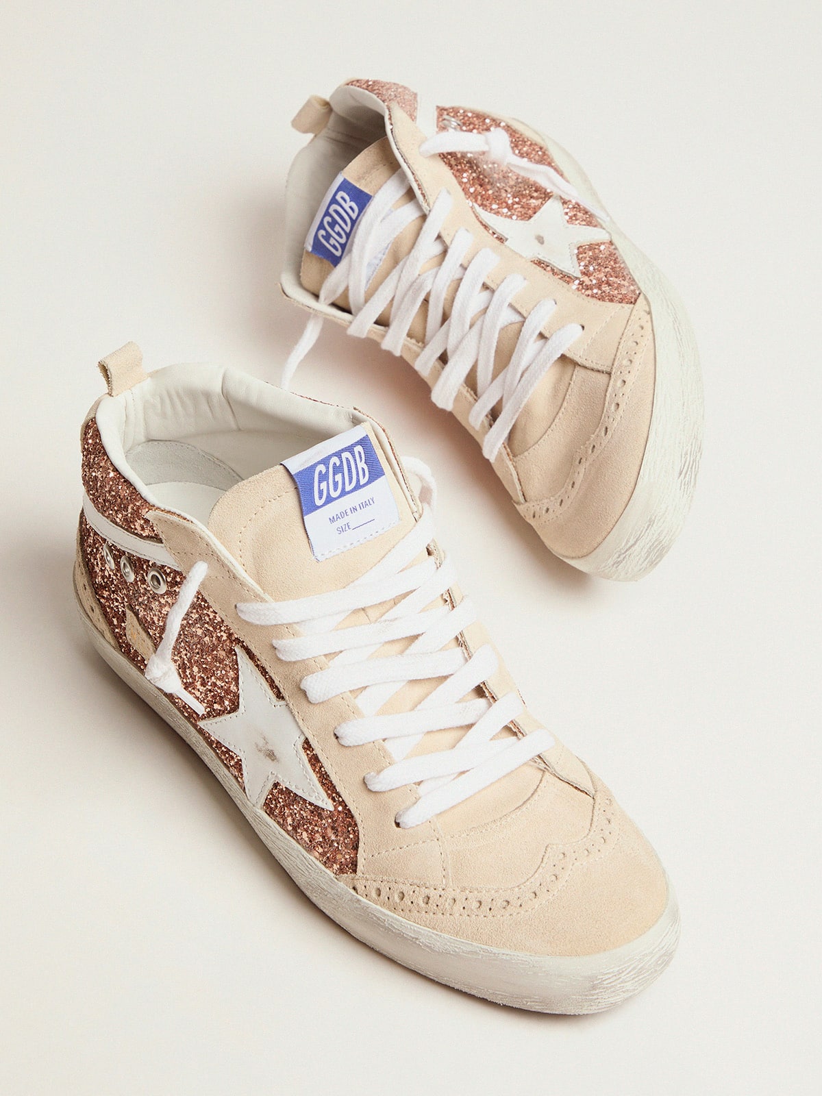 Golden Goose - Mid-Star para mujer con purpurina dorada in 