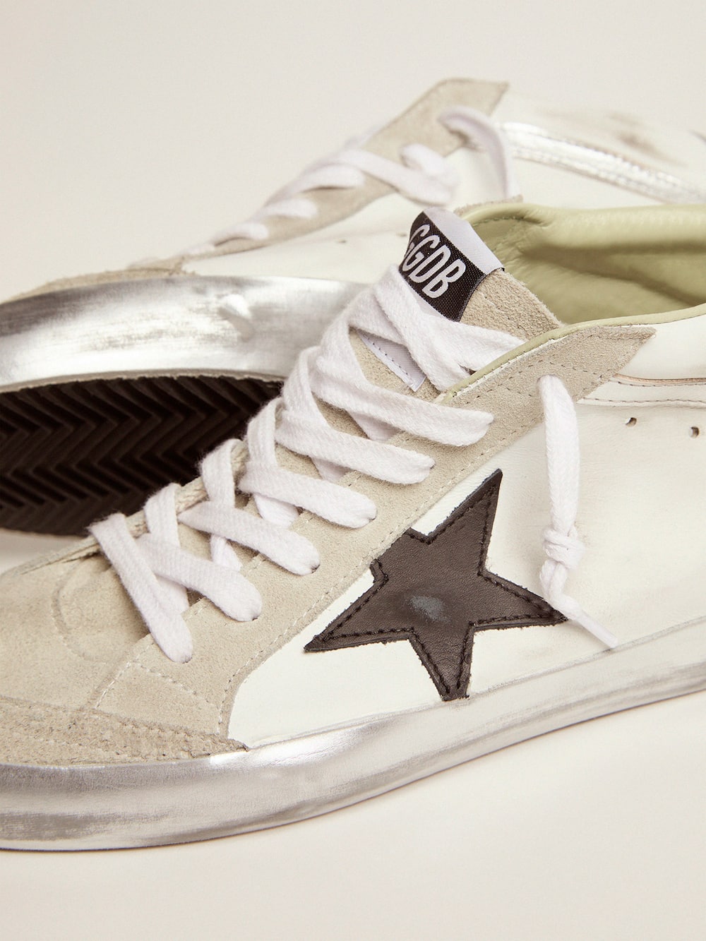 Golden Goose - Mid Star LTD sneakers with glitter heel tab and handwritten lettering on the foxing in 