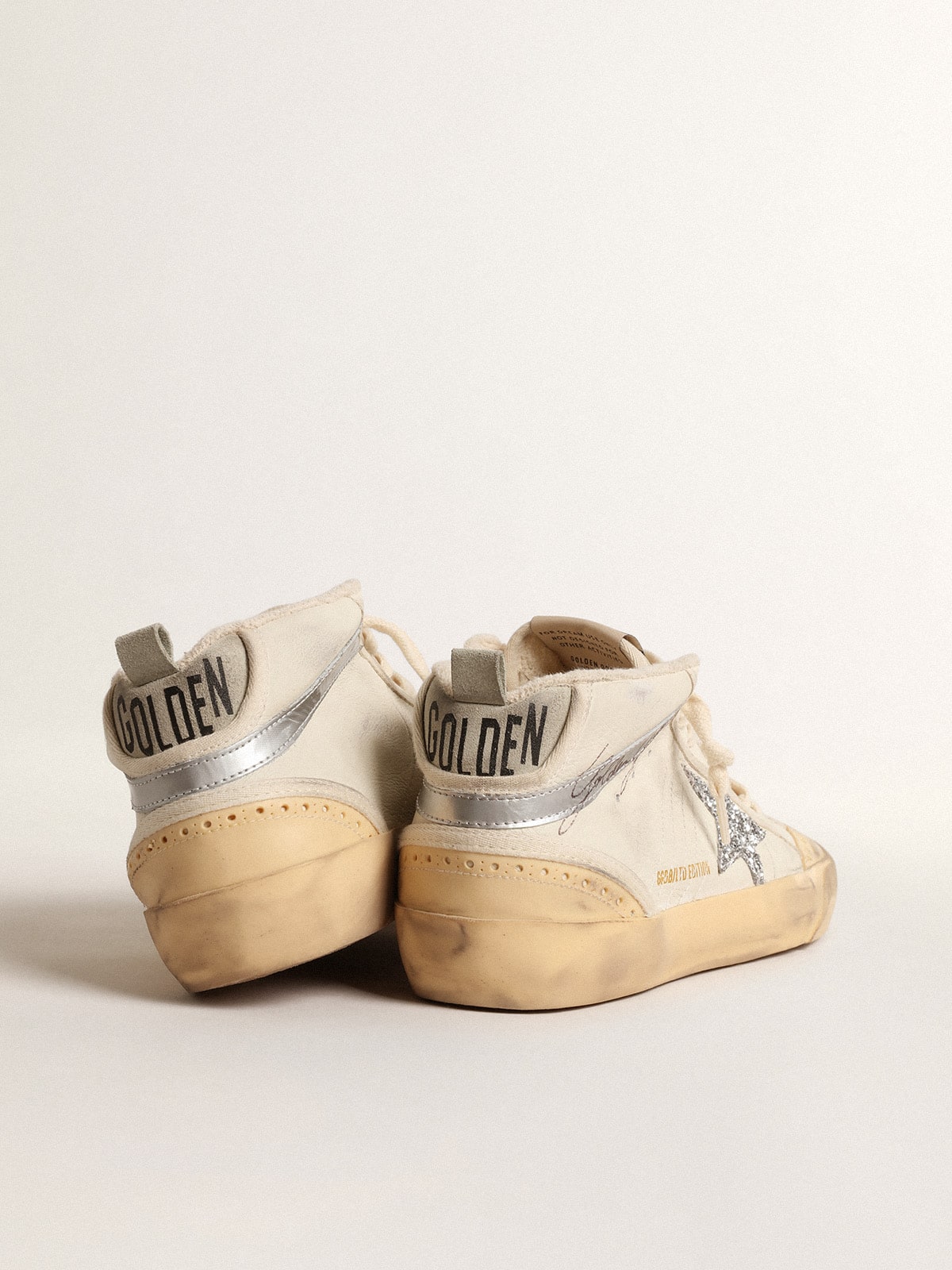 Golden Goose - Mid Star LTD con estrella con purpurina y detalle de «coma» de piel laminada in 