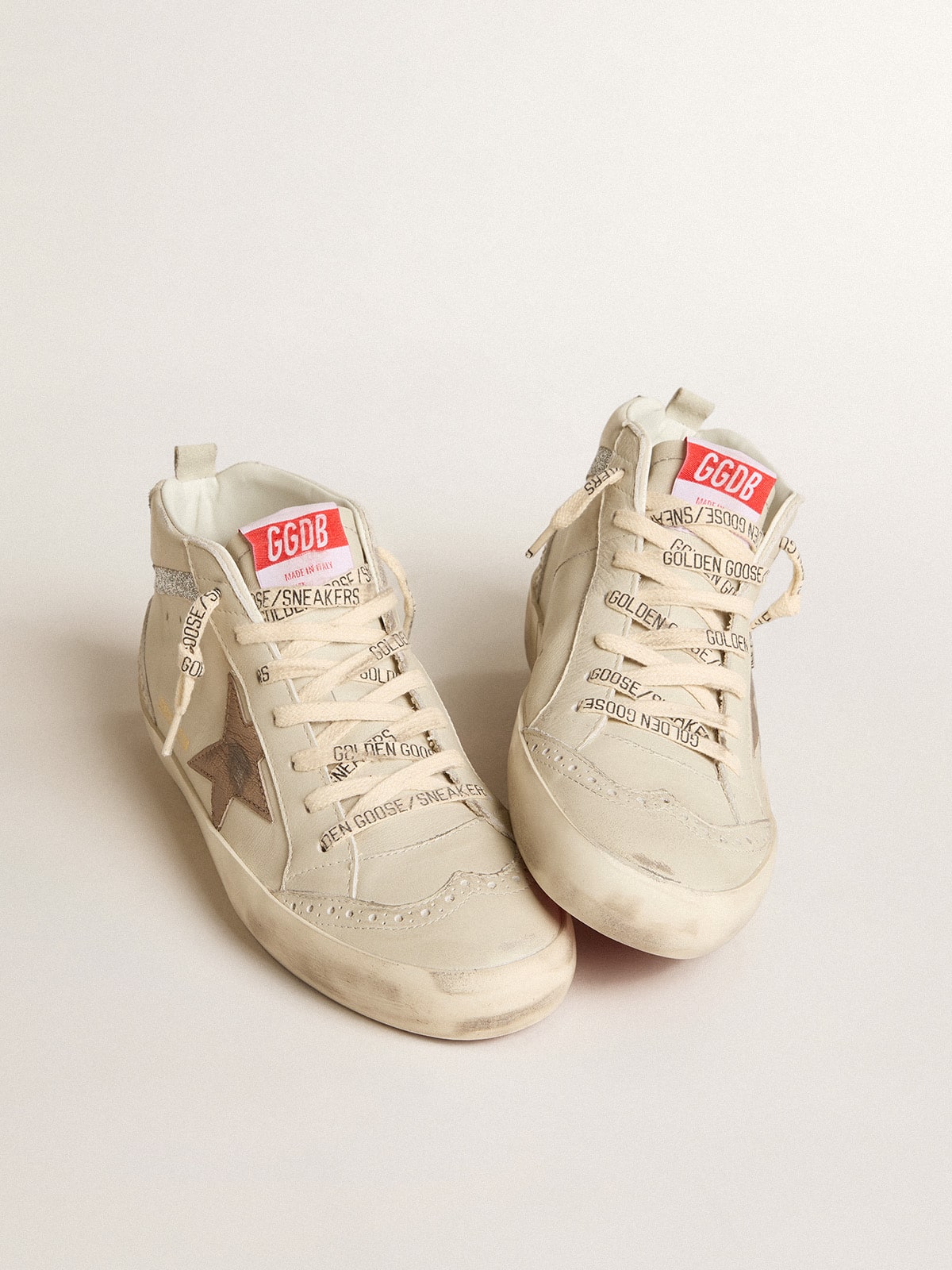 限定版 Mid Star レザースター（ブロンズ）＆スワロフスキークリスタルフラッシュ | Golden Goose