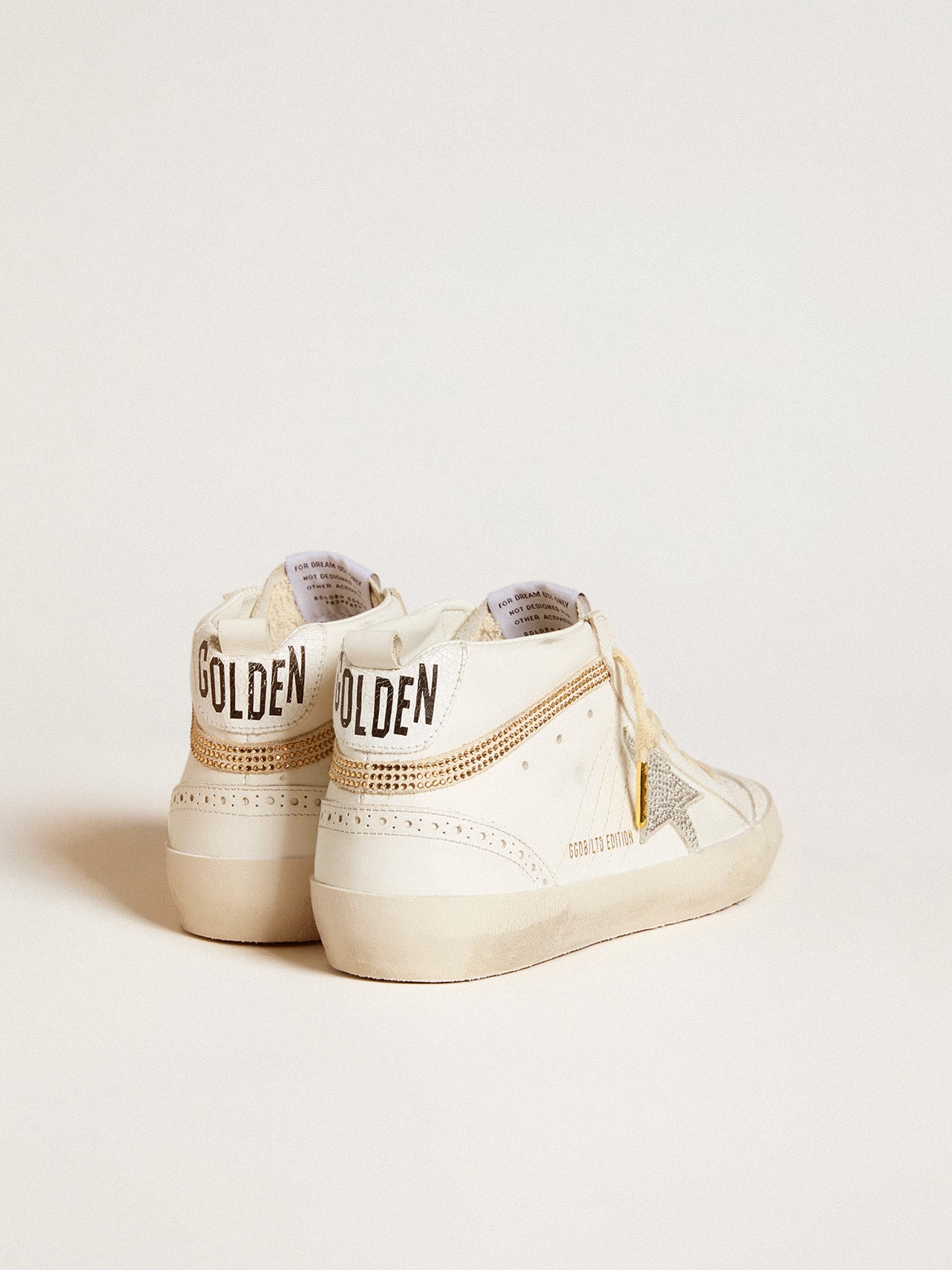 Golden Goose - Mid Star LTD with star and heel tab in suede with Swarovski crystals in 