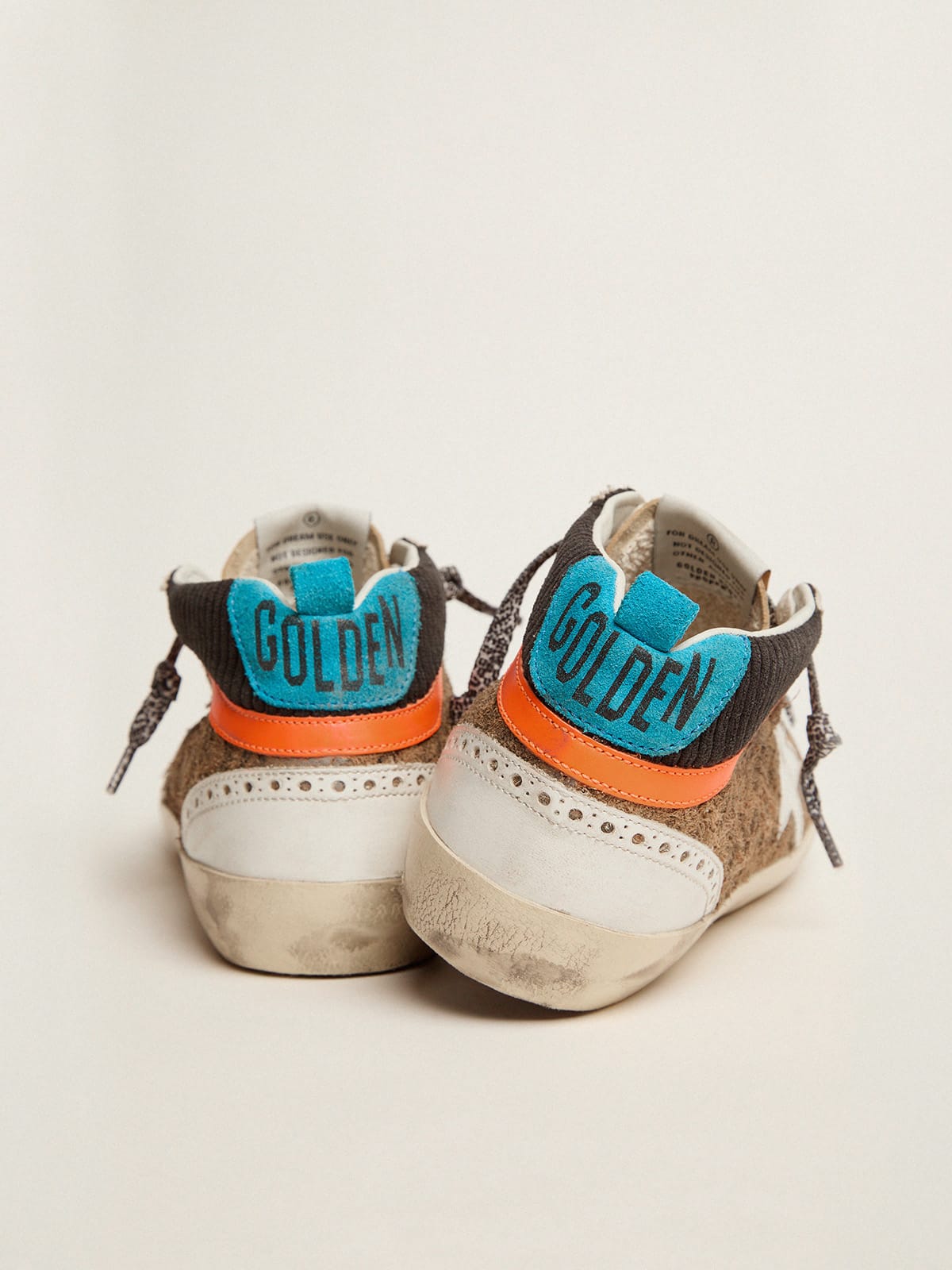 Golden Goose - Mid Star LTD con tomaia in suede con stampa leo e corduroy in 