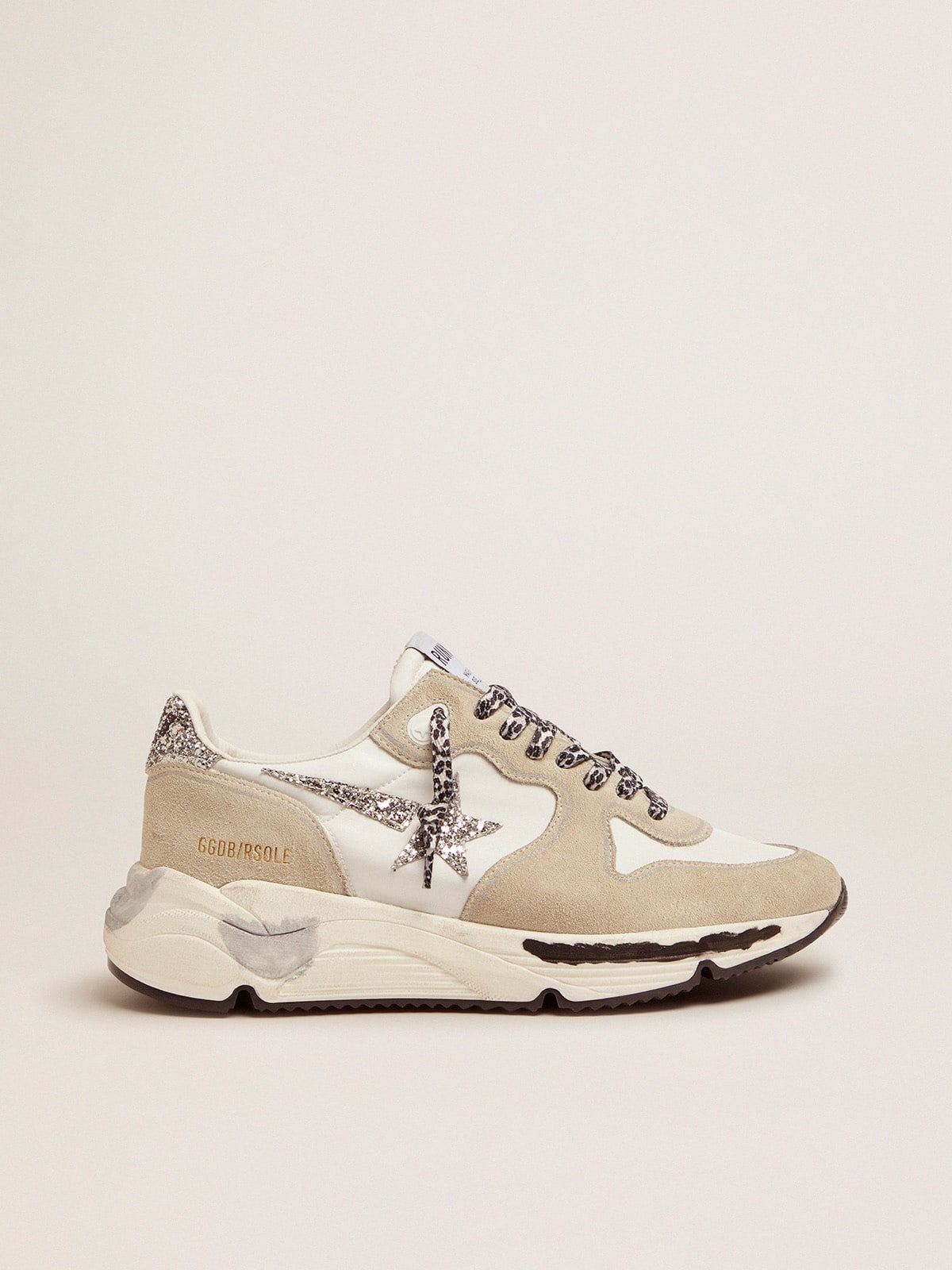 Golden Goose - Running Sole para mujer de nailon y ante in 