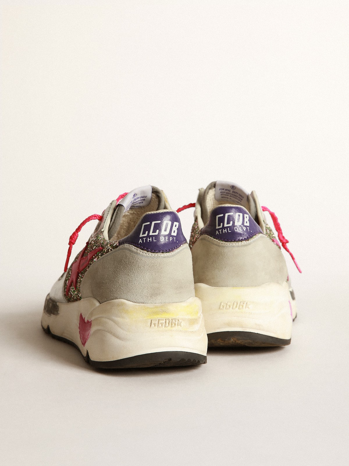 Golden Goose - Running Sole sneakers in metallic leather and glitter in 