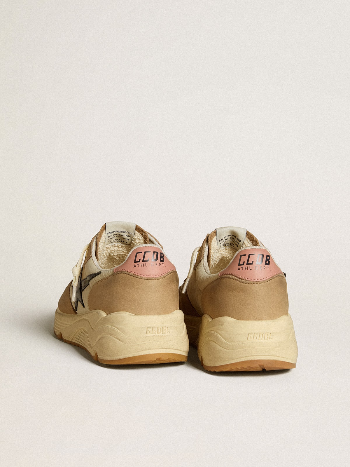 Running Sole LTD in nylon and nubuck with leather star and