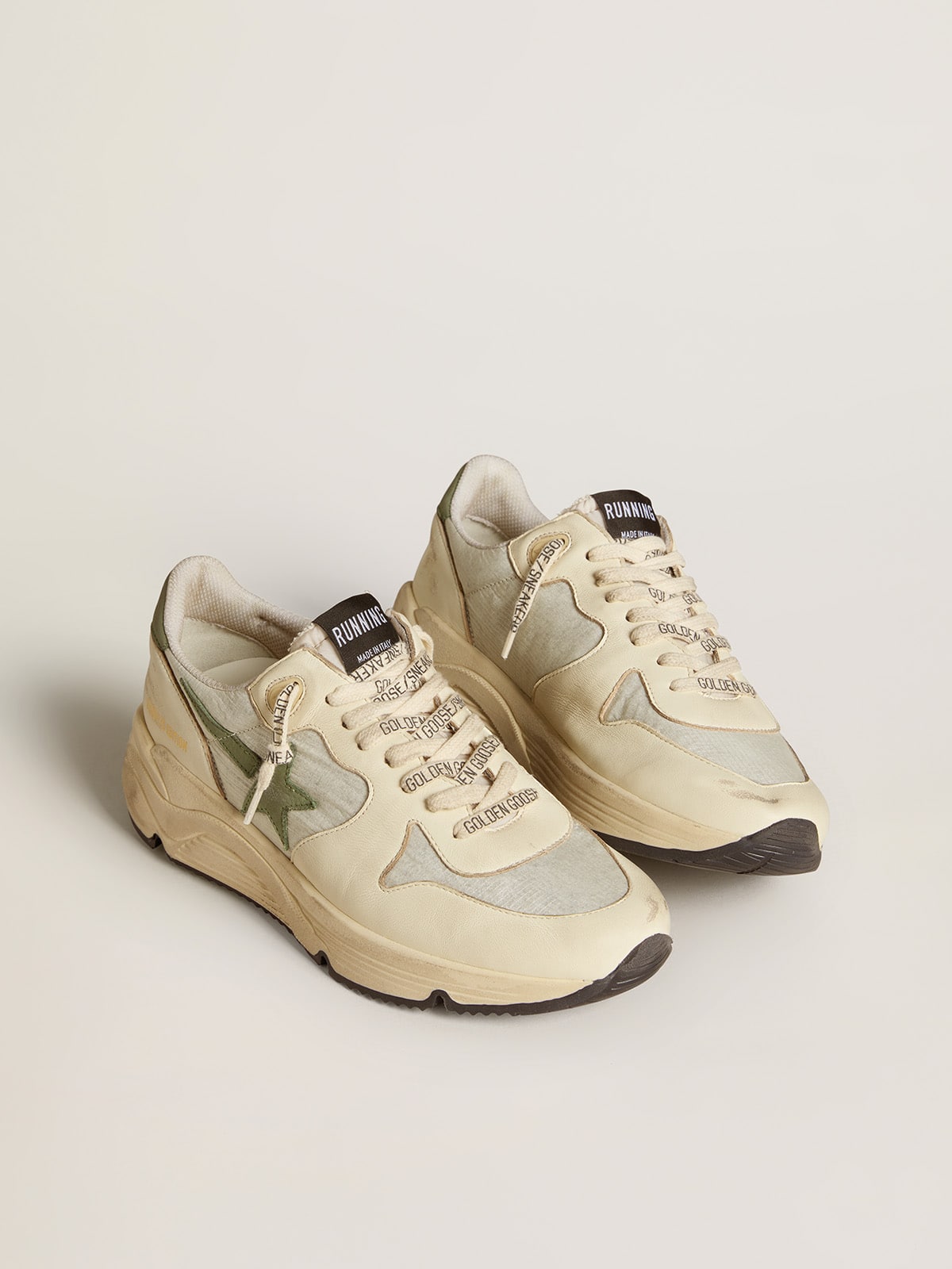 Women’s Running Sole LTD in nylon and nappa with nubuck star and heel tab