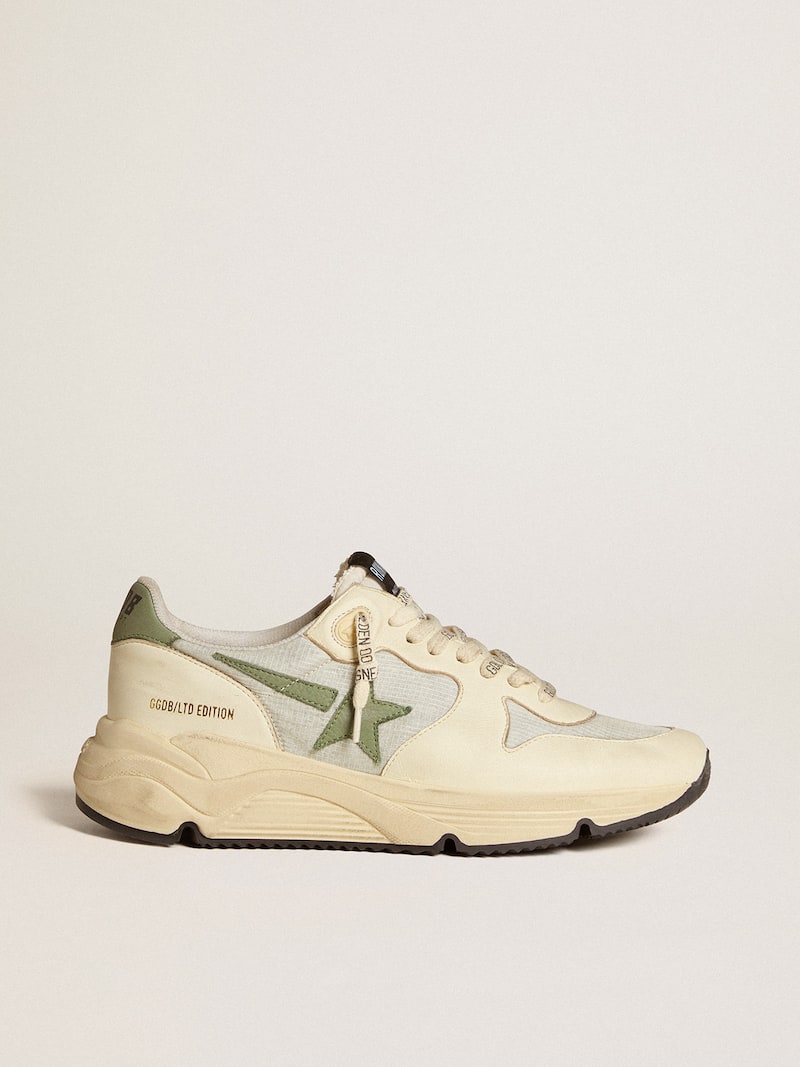 Women’s Running Sole LTD in nylon and nappa with nubuck star and heel tab