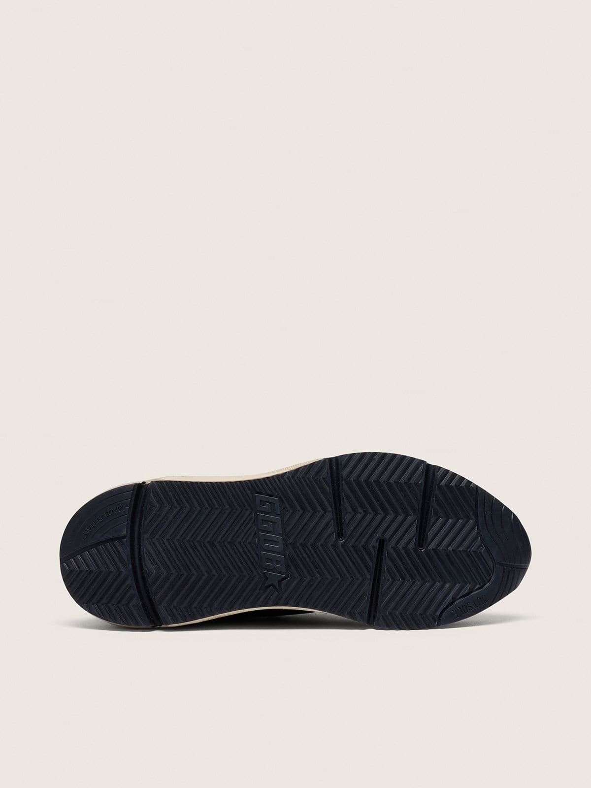 スニーカー GOLDEN  Women Sneakers GWF00101F006784 90179 BLACK Women's Running Sole in black nappa leather and nylon with a