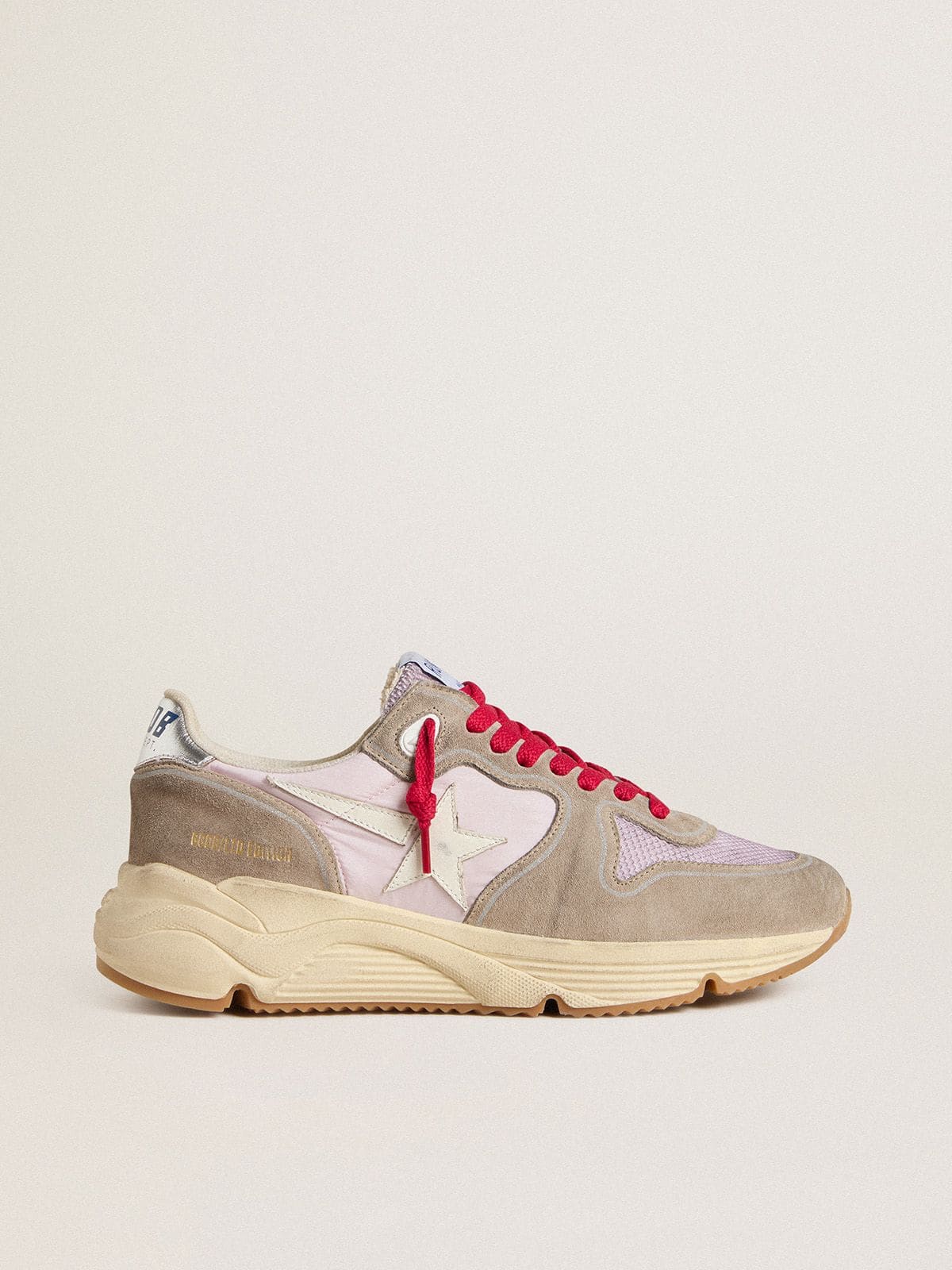 GOLDEN  スニーカー RUNNING SOLE GWF00126 F002654 Running Sole LTD in mesh with leather star and glitter heel tab